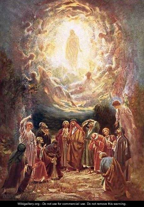 Jesus ascending into heaven
